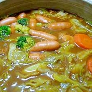 残ったカレーで★洋風カレー鍋